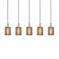 Lámpara colgante aluminio taupe  5 luces E27 - LULC0336