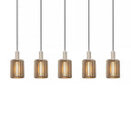 Lámpara colgante aluminio taupe  5 luces E27 - LULC0336