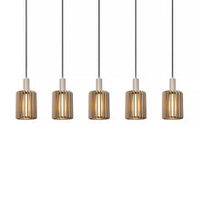 Cargar imagen en el visor de la galería, Lámpara colgante aluminio taupe  5 luces E27 - LULC0336
