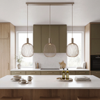 Lámpara colgante metal taupe  1,16 x 1,65 metro 3xGU10 (MR11) - LULC0363