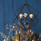 Lámpara colgante metal negro Ø46x56 cm 3 luces E27 - LLLC0445
