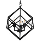 Lámpara colgante metal negro Ø46x56 cm 3 luces E27 - LLLC0445