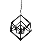 Lámpara colgante metal negro Ø46x56 cm 3 luces E27 - LLLC0445