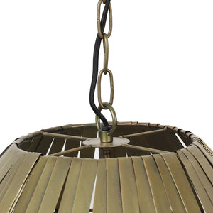 Lámpara colgante metal bronce envejecido Ø42x57 cm E27