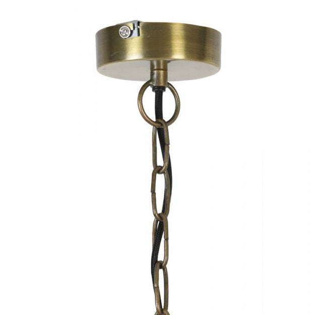 Lámpara colgante metal bronce envejecido Ø42x57 cm E27 - LLLC0452