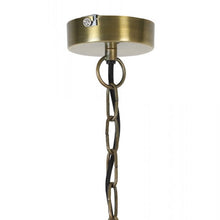 Cargar imagen en el visor de la galería, Lámpara colgante metal bronce envejecido Ø42x57 cm E27
