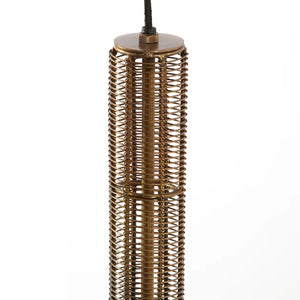 Lámpara colgante metal bronce envejecido Ø28x51 cm E27 - LLLC0453
