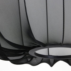 Lámpara colgante textil negro Ø50x37.5 cm E27 - LLLC0456
