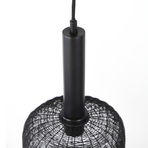 Lámpara colgante metal negro 1,00 mt. 3 luces E27 - LLLC0459