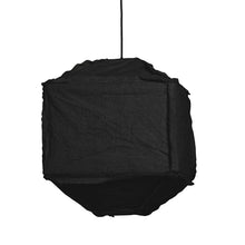 Cargar imagen en el visor de la galería, Lámpara colgante textil negro 40cm E27 - LLLC0462
