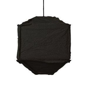 Lámpara colgante textil negro 40cm E27 - LLLC0462