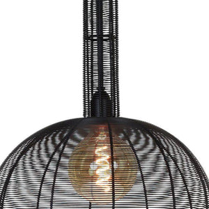 Lámpara colgante metal negro Ø28X51 cm E27 - LLLC0465