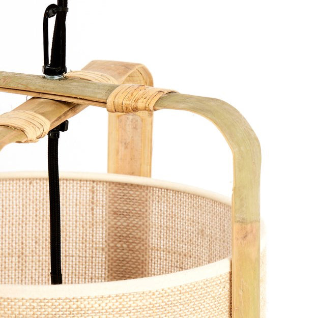 Lámpara colgante bambú natural Ø27x56 cm E27 - LLLC0466