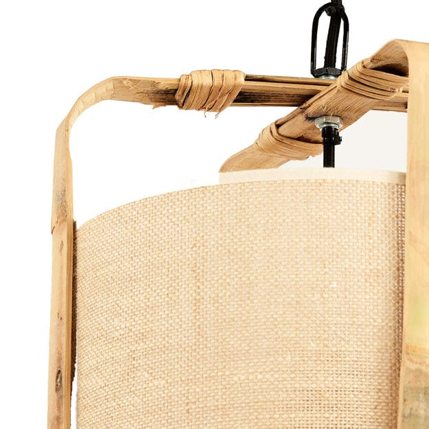 Lámpara colgante bambú natural Ø27x56 cm E27 - LLLC0466