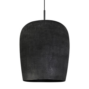 Lámpara colgante metal negro Ø39x42 cm E27