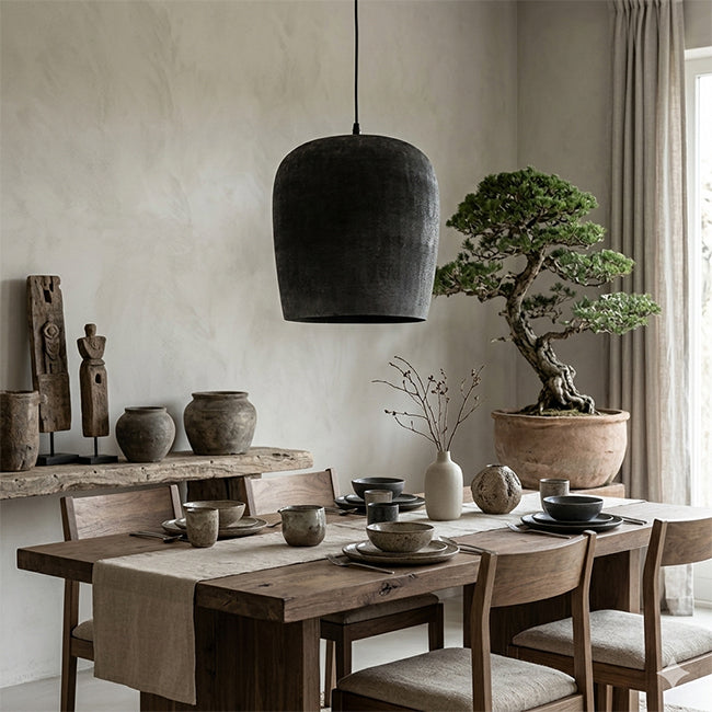 Lámpara colgante metal negro Ø39x42 cm E27 - LLLC0472