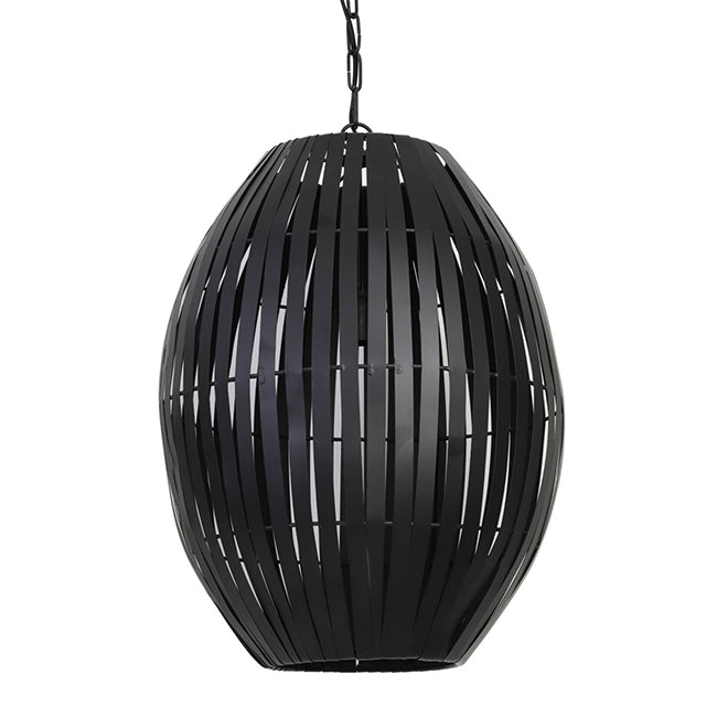 Lámpara colgante metal negro Ø42x57 cm E27 - LLLC0473