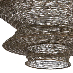 Lámpara colgante metal bronce envejecido Ø48X82 cm E27 - LLLC0484