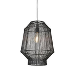 Lámpara colgante metal negro mate Ø30x38 cm E27 - LLLC0486