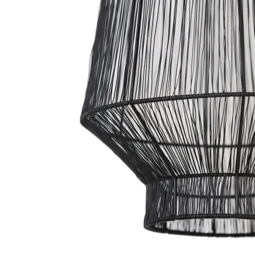 Lámpara colgante metal negro mate Ø30x38 cm E27 - LLLC0486