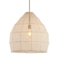 Lámpara colgante seda crema Ø50x50 cm E27 - LLLC0499