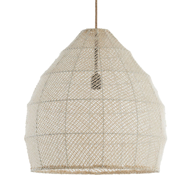 Lámpara colgante seda crema Ø50x50 cm E27 - LLLC0499