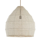 Lámpara colgante seda crema Ø50x50 cm E27 - LLLC0499