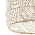 Lámpara colgante seda crema Ø50x50 cm E27 - LLLC0499