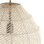 Lámpara colgante seda crema Ø50x50 cm E27 - LLLC0499