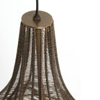 Lámpara colgante metal bronce antiguo Ø25x41,5 cm E27 - LLLC0513