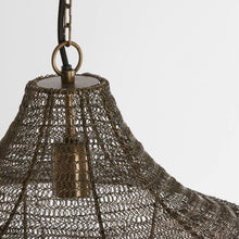 Cargar imagen en el visor de la galería, Lámpara colgante metal bronce antiguo Ø40x44 cm E27 - LLLC0503
