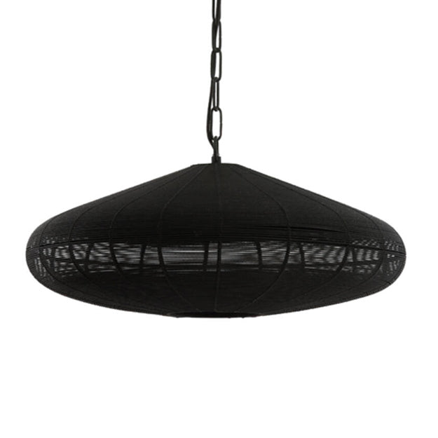 Lámpara colgante metal negro mate Ø51x20 cm E27 - LLLC0508