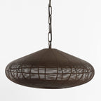 Lámpara colgante metal café mate Ø51x20 cm E27 - LLLC0509