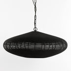 Lámpara colgante metal negro mate Ø60x23 cm E27 - LLLC0510