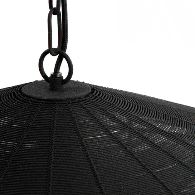 Lámpara colgante metal negro mate Ø51x20 cm E27 - LLLC0508