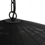 Lámpara colgante metal negro mate Ø60x23 cm E27 - LLLC0510