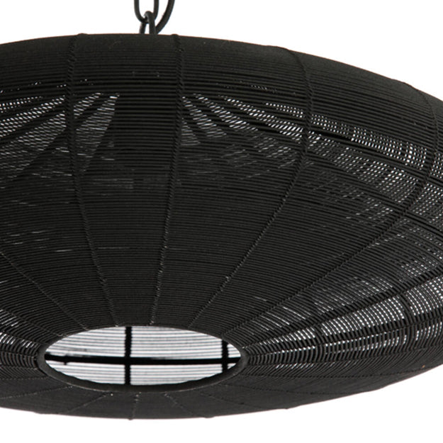 Lámpara colgante metal negro mate Ø60x23 cm E27 - LLLC0510