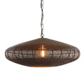 Lámpara colgante metal café mate Ø60x23 cm E27 - LLLC0512