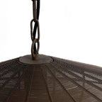 Lámpara colgante metal café mate Ø60x23 cm E27 - LLLC0512