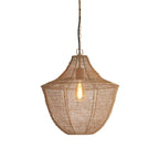 Lámpara colgante metal beige mate Ø40x44 cm E27 - LLLC0515