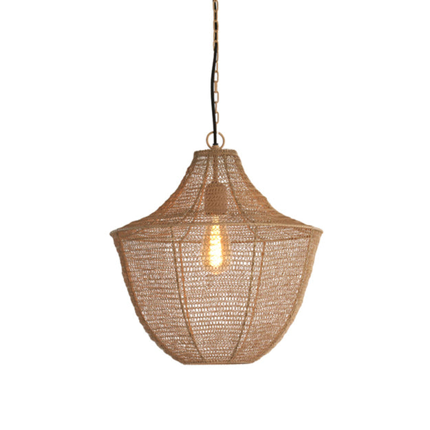 Lámpara colgante metal beige mate Ø40x44 cm E27 - LLLC0515