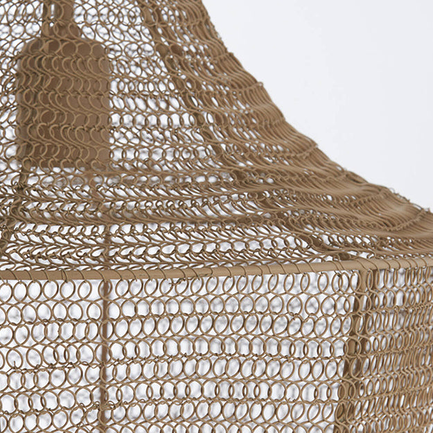 Lámpara colgante metal beige mate Ø40x44 cm E27 - LLLC0515