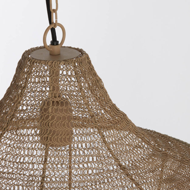 Lámpara colgante metal beige mate Ø40x44 cm E27 - LLLC0515
