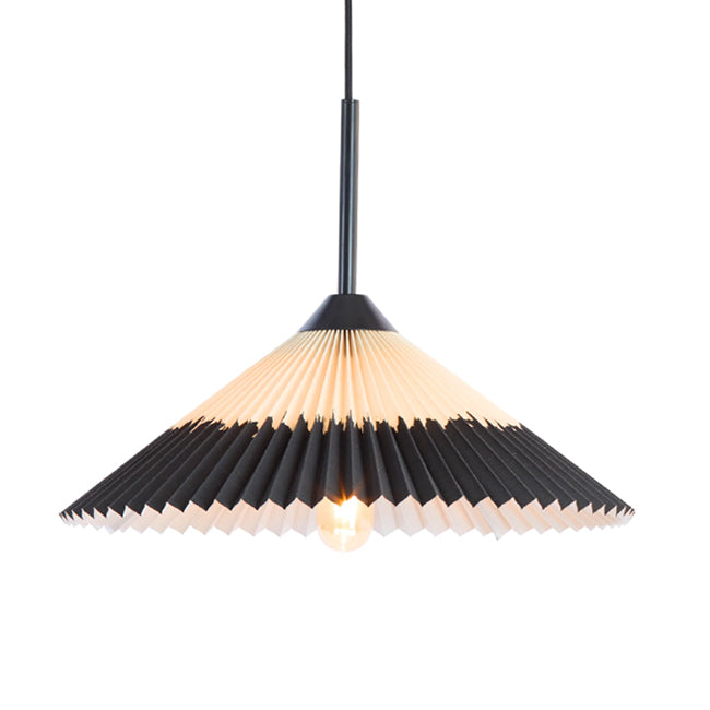 Lámpara colgante Ø40x20 cm negro natural - LLLC0527