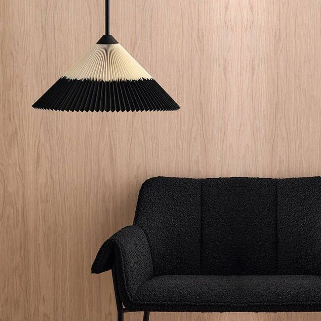 Lámpara colgante Ø40x20 cm negro natural - LLLC0527