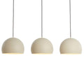 Lámpara colgante 3 luces 120x25x125 cm beige mate - LLLC0532