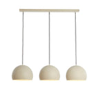 Lámpara colgante 3 luces 120x25x125 cm beige mate - LLLC0532