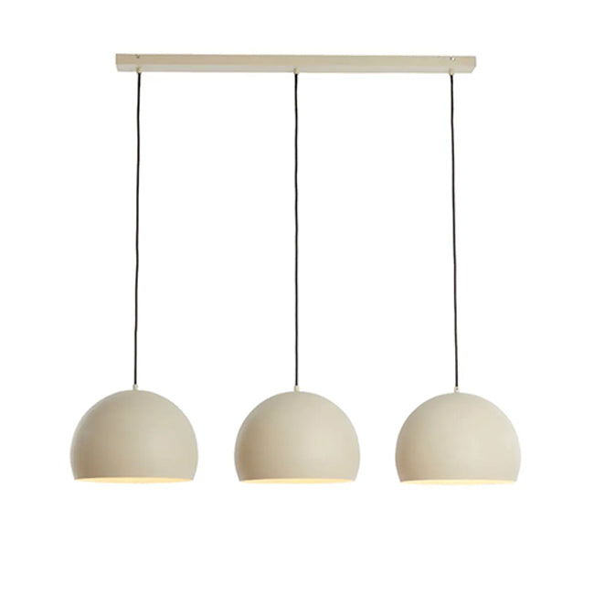 Lámpara colgante 3 luces 120x25x125 cm beige mate - LLLC0532