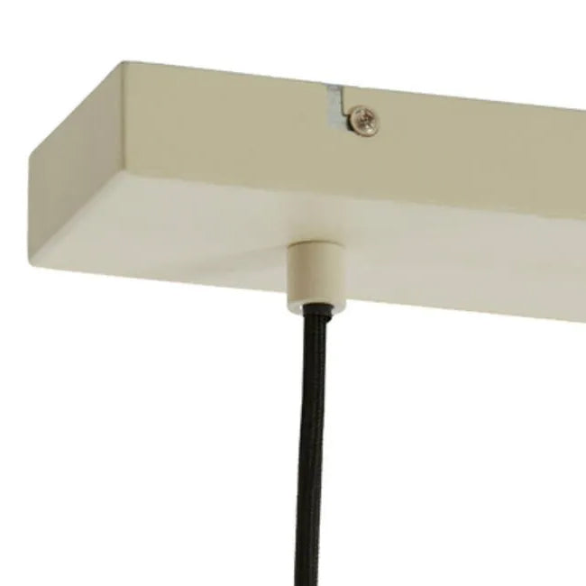 Lámpara colgante 3 luces 120x25x125 cm beige mate - LLLC0532