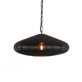 Lámpara colgante Ø40x18 cm negro mate - LLLC0536